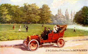Francouzská reklama na automobil De Dion-Bouton, cca 1904 od Unbekannter Künstler