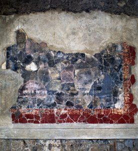 Freska, Villa Arianna, Stabiae, Kampánie, Itálie, římská civilizace, 2. století před naším letopočtem, Detail od Benjamin Baud