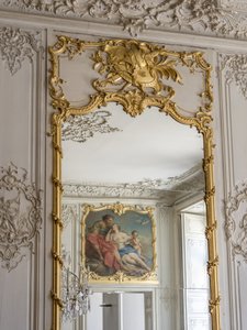 Hry ledu a zrcadel, odraz Aurore a Cephale, Obraz Francoise Bouchera (1703-1770). Princův pokoj. Hotel de Soubise, Paříž od Unbekannt