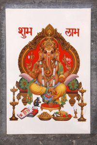 Obrázek Ganesh na keramické dlaždici, Rishikesh, Indie od Unbekannt