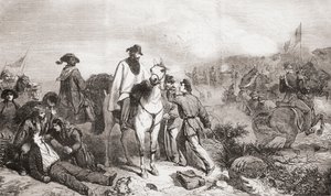 Garibaldi v Itálii během obléhání Říma v roce 1849 od Unbekannter Künstler