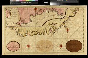 Zeměpisná mapa: vyobrazení Cartageny v Kolumbii od nizozemského kartografa Gerarda van Keulena (1678-1726) 1709-1713. Biblioteca Angelica, Řím od Unbekannter Künstler
