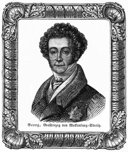 Georges de Mecklembourg Strelitz (1779-1860) - Jiří, velkovévoda meklenbursko-střelický, ilustrace z: " Das Pfennig Magazin " , č. 223, 8. července 1837 od Unbekannter Künstler