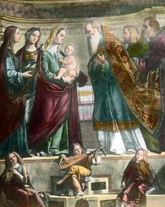 Goethe cestuje do Benátek, zde obraz Panny Marie zobrazující Ježíše v chrámu od Carpaccia od Unbekannter Künstler
