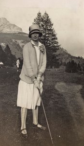Golfista u jezera Carezza od Unbekannter Künstler