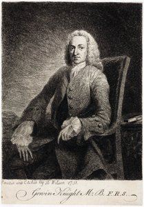 Gowin Knight, vědec, c 1751 od Unbekannt