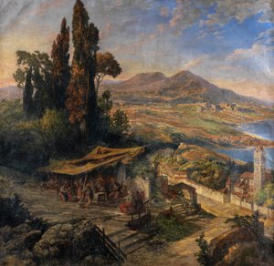 Neapolský záliv 19c od Unbekannter Künstler