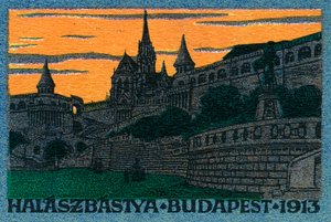 Rybářská bašta Budapešť od Unbekannter Künstler