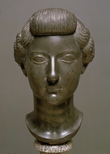 Hlava Livia Drusilla (56 př. n. l. – 29 n. l.) římská, cca 30 př. n. l. (čedič) od Unbekannt