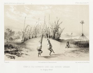 Chrám čelenky indiánů Carajas, Brazílie, c 1843-1847 od Unbekannt