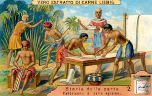 Historie papíru: Papyrus ve starém Egyptě od Unbekannter Künstler