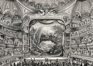 Teatterin historia: Variétés Amusantes -teatteri Pariisissa (nykyisin Théâtre-Francais) od Unbekannter Künstler