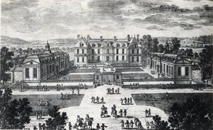 Ile de France, Seine et Marne (77), Pomponne: vnější pohled na Chateau de Pomponne - pohlednice z roku 1929 od Unbekannt