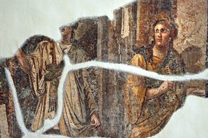 Isiac Ceremony Mosaic, z Vakto, Turecko od Unbekannt