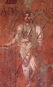 Itálie: Archeologické naleziště Pompeje na úpatí Vesuvu: Nástěnná freska od William M. Timlin