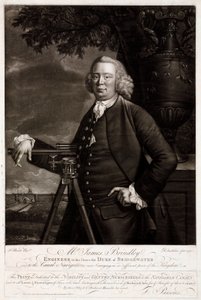 James Brindley , britský stavební inženýr a stavitel kanálů od Unbekannt