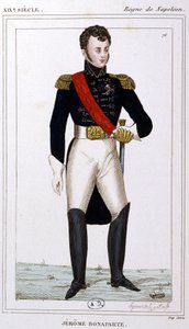 Jerome Bonaparte, asi 1810 (rytina) od Unbekannter Künstler