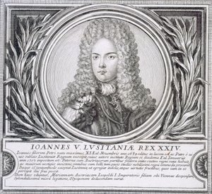 Jan V. Portugalský (litho) od Unbekannt