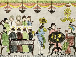 Joseph, jako guvernér Egypta a jeho bratři - Bible od Unbekannter Künstler