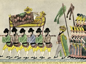 Josefovi bratři nesou Jákoba z Egypta – Bible od Unbekannter Künstler