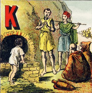 K: Kabylie. Kabylia je stát v Africe. Je obýván Kabyles - Rytina extrahovaná z Geographical Alphabet. Guerin-Muller et Cie, nakladatelství, Paříž od Unbekannt