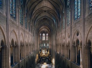 Katedrála Notre Dame de Paris, Paříž 4. Stavba z roku 1160, rehabilitace Viollet Le Duc od Unbekannter Künstler
