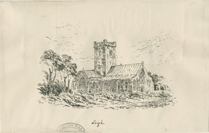 Leigh Church: litografie a [? 19. století] od Unbekannt