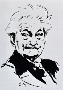 Leoš Janáček (ink on paper) od Unbekannt