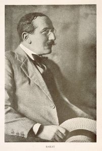 Leon Bakst (1866-1924), ruský malíř, portrétní fotografie (čb foto) od Unbekannt