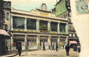 Les Folies-Bergere exteriér, Paříž Slavný pařížský noční klub od Unbekannter Künstler