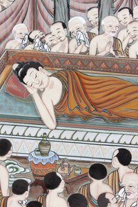 Život Buddhy Po 45 letech výuky dharmy přešel Buddha do Parinirvany, Soulu, Coree du Sud od Unbekannt