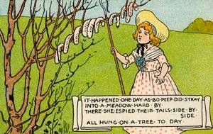 Little Bo Peep - od Unbekannter Künstler
