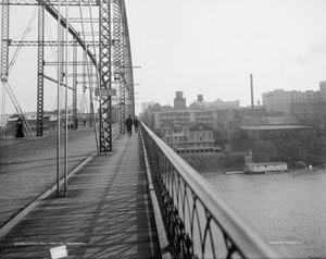 Little Rock, z Free Bridge od Unbekannter Künstler