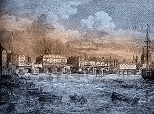 London Bridge, Londýn od Unbekannter Künstler