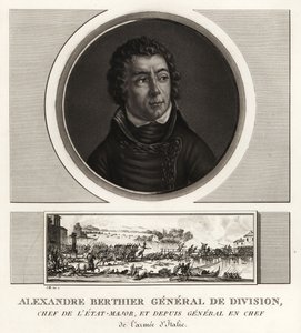 Louis-Alexandre Berthier, princ z Wagramu, vrchní generál italské armády od Unbekannt