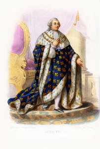 Ludvík XVI. francouzský král (rytina)