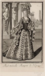 Mademoiselle Maupin v opeře od Unbekannter Künstler