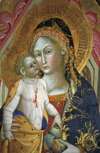 Madonna a dítě, Francesco di Gentile, XIV století, Piersanti museum, Matelica, Marche, Itálie od Unbekannt