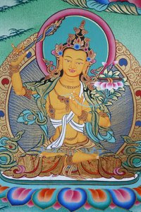 Manjushri, božství vědění. Klášter Kopan, Káthmándú, Nepál od Unbekannt