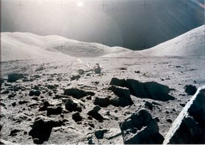 Pilotovaný vesmírný let, USA, Apollo 15 Panoramatický pohled na měsíční povrch, Apollo 15 od Unbekannt