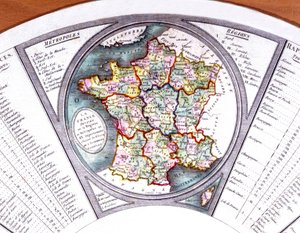 Mapa Francie od Unbekannter Künstler
