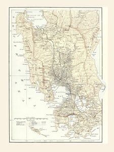 Mapa Manily, Filipín a válečného sídla během španělsko-americké války v roce 1898. od Unbekannt