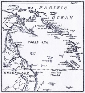 Mapa Melanésie od Unbekannt
