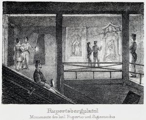 Mine de sel: Monument de Saint Rupert et Saint Sigismond, Durrnberg, Autriche od Unbekannt