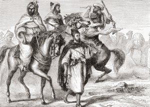 Maurové v 19. století, z „Afriky“ od Keitha Johnstona, publikováno 1884 od Unknown