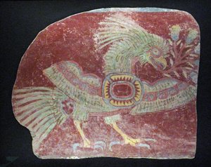 Nástěnný fragment alegorického quetzala, raně klasické období, 200–600 n. l. od Unbekannt