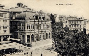 Opera v Alžíru, konec 19. století (pohlednice) od Unbekannter Künstler