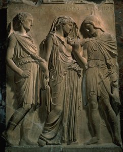 Orfeus, Eurydika a Hermes (mramor) od Unbekannt
