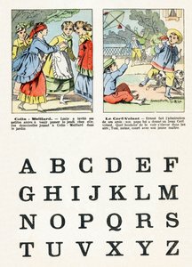 Strana 1 - Dětské hry: Colin Maillard, drak - Abeceda - Zábava pro děti - Epinal snímky, populární seriál, kolem roku 1890 od Unbekannt