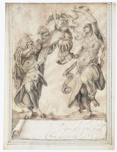Stránka z alba Amicorum Philippa Hainhofera, 1596-1633 od Unbekannt